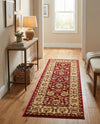 Jaipur Elegance Collection Area Rug -  Nahargarh (Red) Runner Red  lifestyle 75