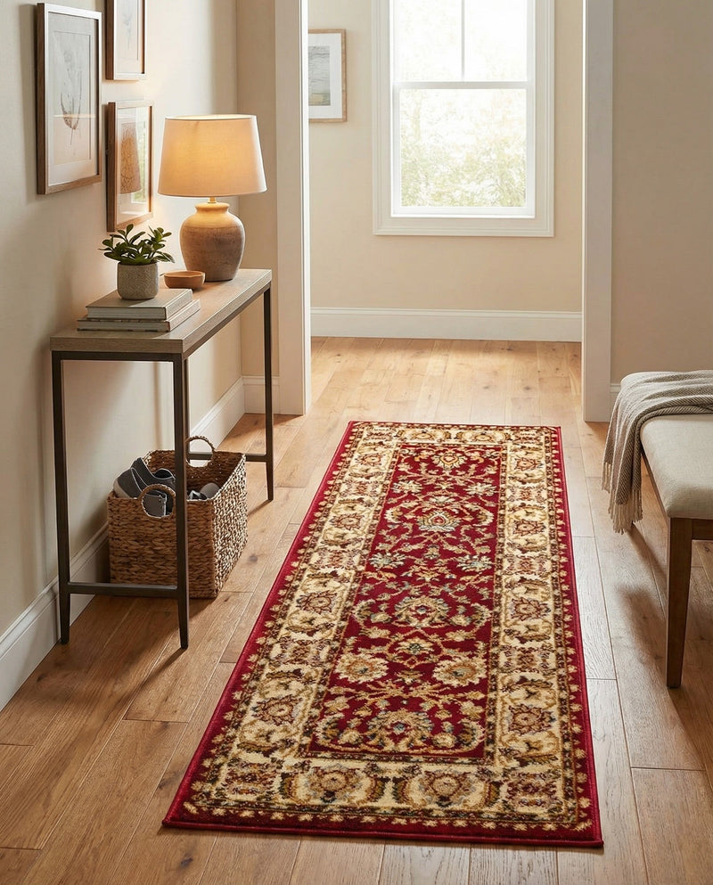 Jaipur Elegance Collection Area Rug -  Nahargarh (Red) Runner Red  lifestyle 75