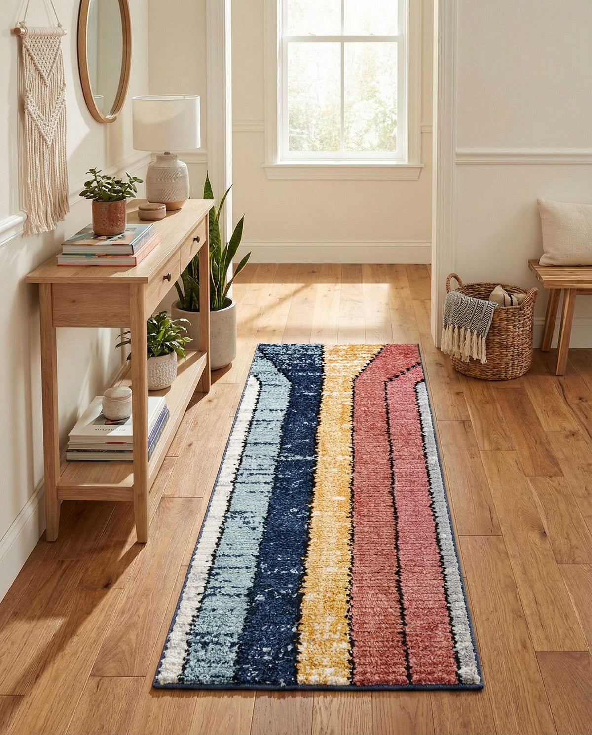 Marrakech Mosaic Collection Area Rug -  Agadir Runner Multi  lifestyle 51