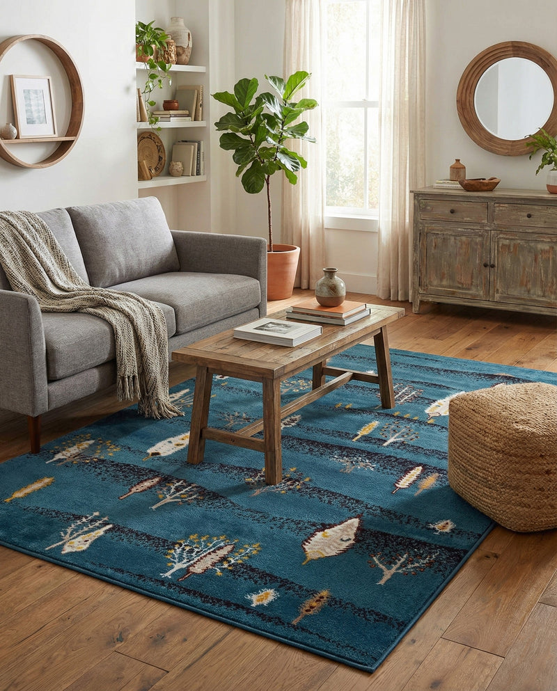 Coastal Haven Collection Area Rug -  Surfside Rectangle Blue  lifestyle 32