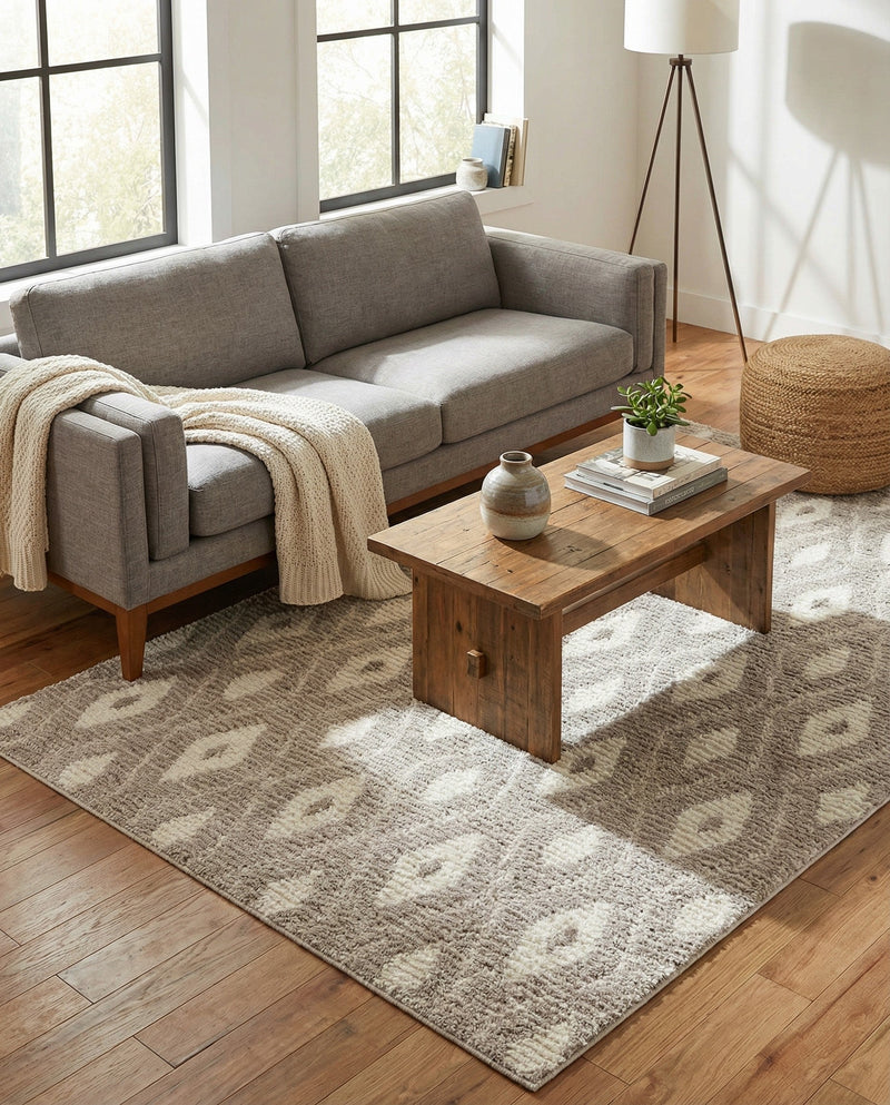 Sienna Collection Area Rug - Umbria Rectangle Smokey Taupe  lifestyle 53