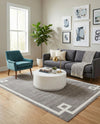 Metro Heights Collection Area Rug -  Bronx Rectangle Gray  lifestyle 31