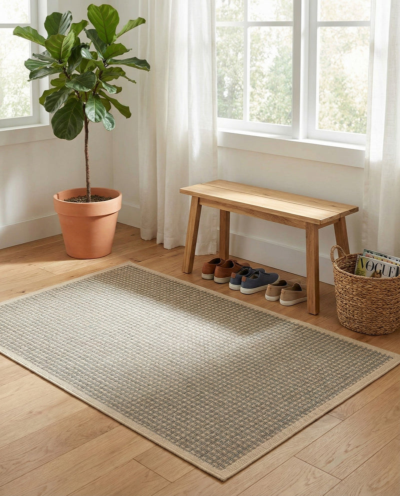 Terrace Fringe Collection Area Rug - Patio Rectangle Brown  lifestyle 16