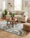 Sahara Chic Collection Area Rug -  Nubia Rectangle Gray  lifestyle 29