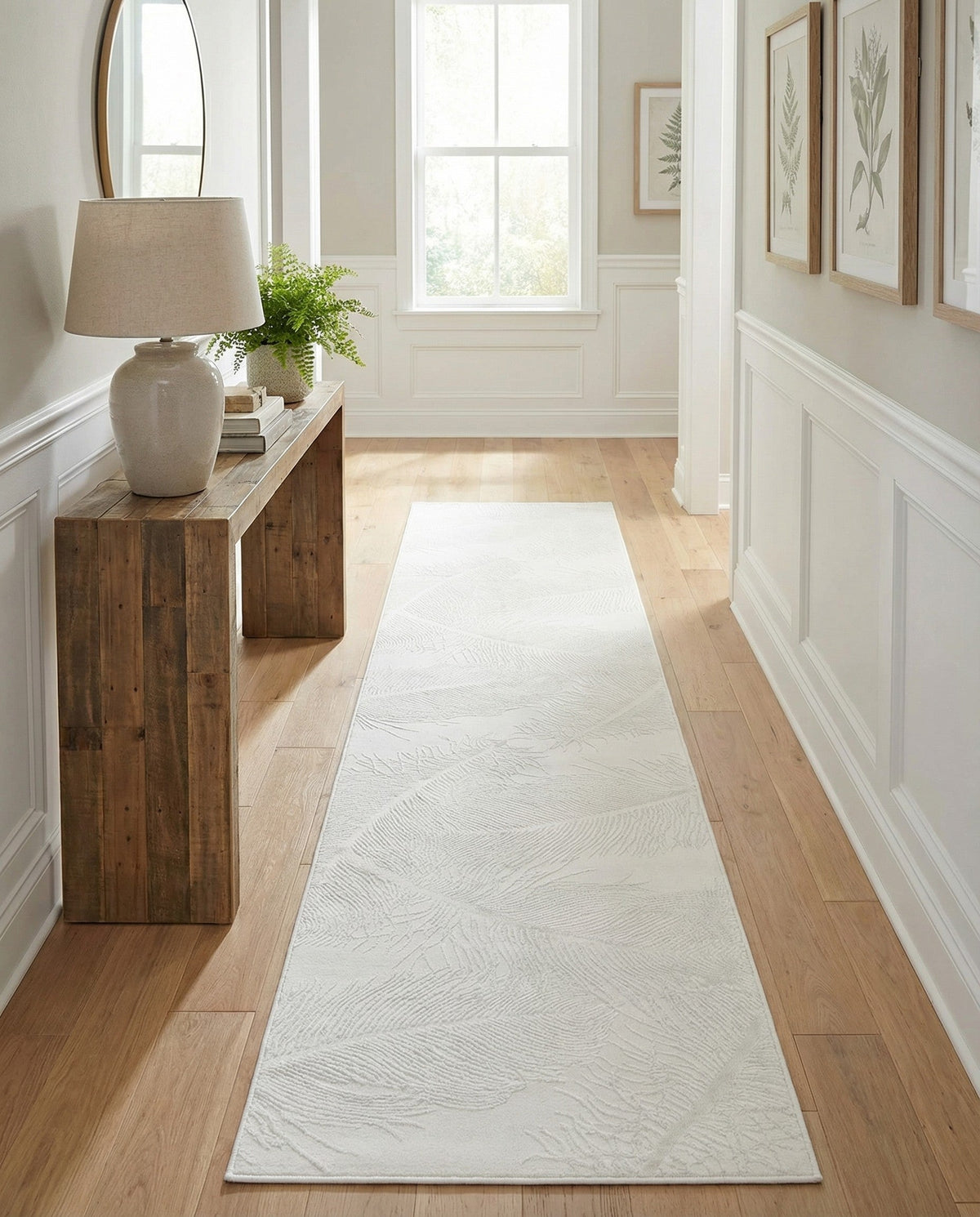 Bloomsbury Elegance Collection Area Rug -  Westminster Runner Ivory  lifestyle 132