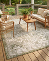 Tribal Terrace Treasures Collection Area Rug - Mayan Marina (Green) Rectangle Green  lifestyle 19