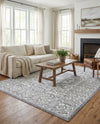 Charleston Elegance Collection Area Rug - Harborview Rectangle Gray  lifestyle 24