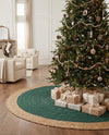 Holiday Hearth Rugs Collection Area Rug - Yuletide Round Green  lifestyle 16