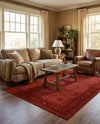 Horizon Collection Area Rug -  Apex (Rust Red) Rectangle Rust Red  lifestyle 8
