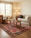 Neptune Elegance Collection Area Rug -  Galatea (Burgundy) Square Burgundy  lifestyle 61