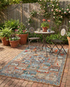 Patio Heritage Collection Area Rug -  Oasis Rectangle Multi  lifestyle 14