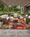 Urban Terrace Collection Area Rug -  Atrium Rectangle Multi  lifestyle 30