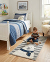 Wonder Tykes Collection Area Rug -  Dreamland Runner Gray  lifestyle 49