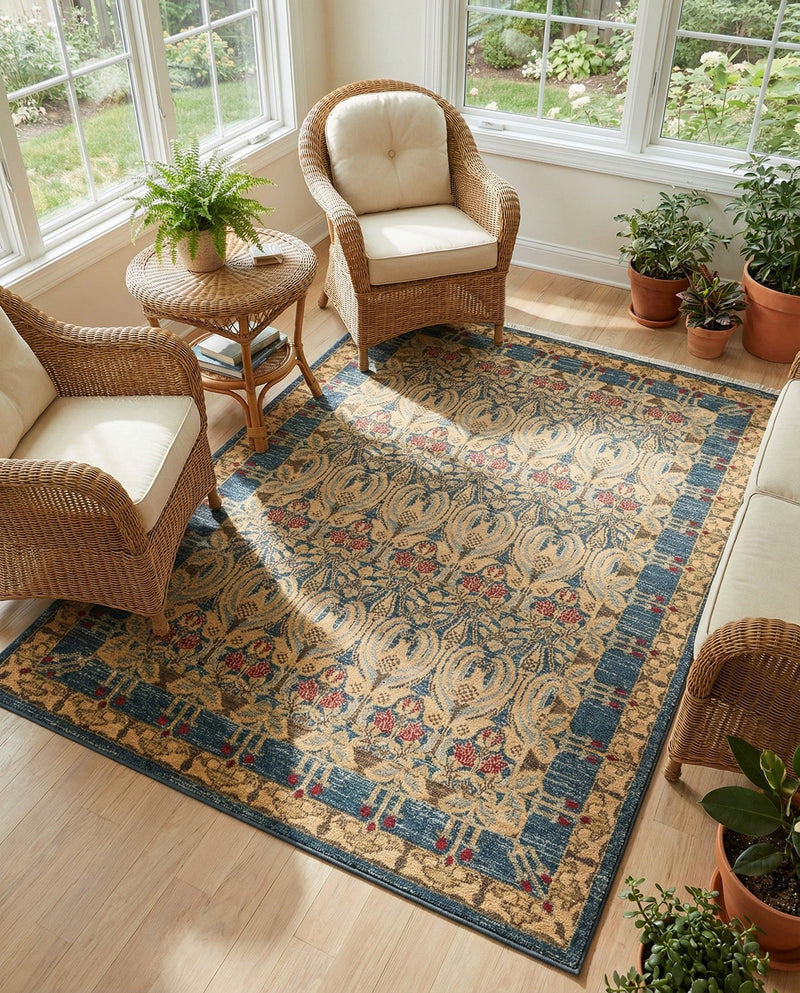 Chelsea Elegance Collection Area Rug -  Brompton (Navy Blue) Rectangle Navy Blue  lifestyle 42