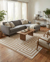 Urban Terrace Collection Area Rug -  Flatiron Rectangle Taupe  lifestyle 21