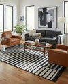 Copenhagen Edge Collection Area Rug -  Vesterbro Rectangle Black  lifestyle 21