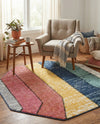 Marrakech Mosaic Collection Area Rug -  Agadir Octagon Multi  lifestyle 53