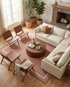 Terrace Fringe Collection Area Rug - Veranda (Rust Red) Rectangle Rust Red  lifestyle 23