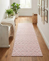 Garden Lattice Charm Collection Area Rug -  Pergola (Pink) Runner Pink  lifestyle 48