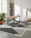 Monochrome Collection Area Rug -  Ash Rectangle Gray  lifestyle 11