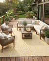 Urban Oasis Rugs Collection Area Rug -  Terrace (Yellow Ivory) Square Yellow Ivory  lifestyle 23