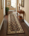 Isfahan Elegance Collection Area Rug - Naghsh-e Jahan (Brown) Runner Brown  lifestyle 63