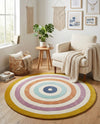 Shepherd's Glen Wool Collection Area Rug - Eldon Round Multi  lifestyle 16