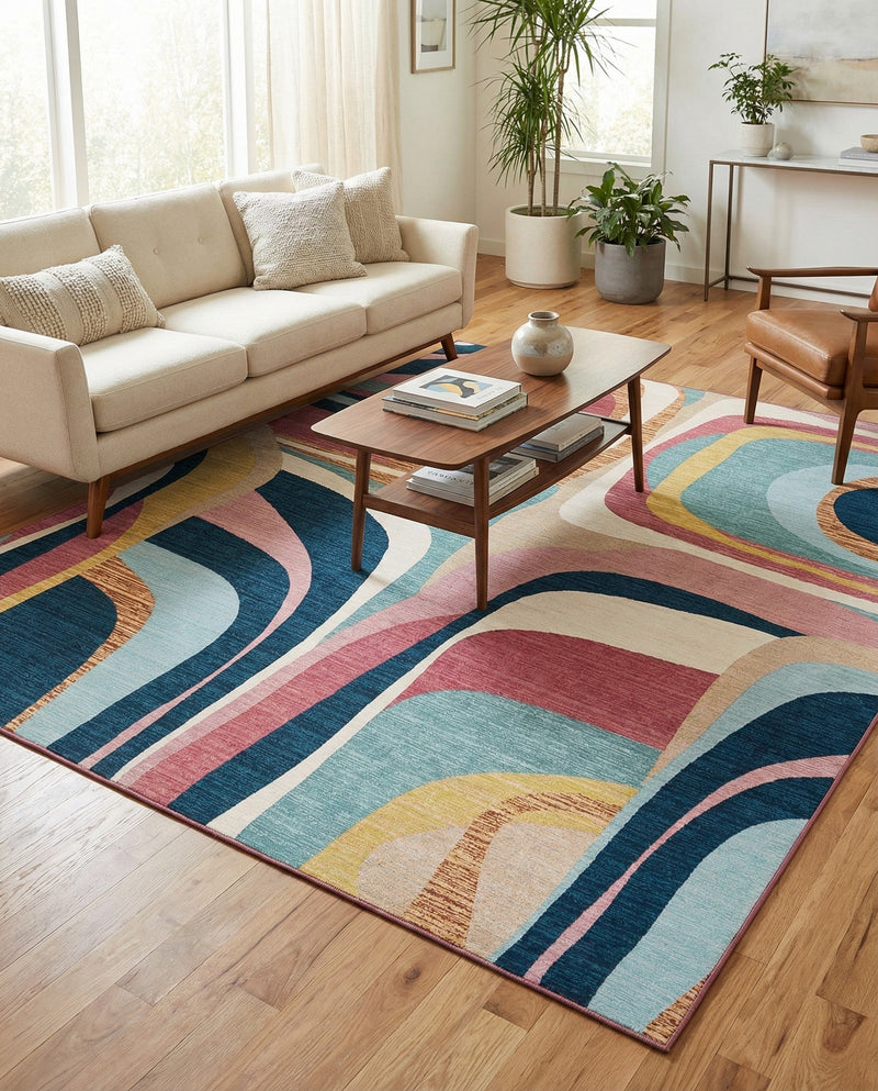 Urban Terrace Collection Area Rug - Venice Rectangle Multi  lifestyle 14