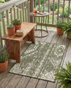 Desert Nomad Terrace Collection Area Rug - Sahara (Green) Rectangle Green  lifestyle 31