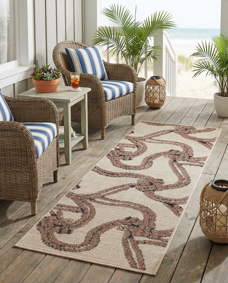 Seaside Haven Rugs Collection Area Rug -  Dunes Runner Beige  lifestyle 69