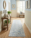 Savannah Elegance Collection Area Rug -  Tybee (Aqua Blue) Runner Aqua Blue  lifestyle 75