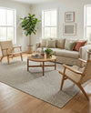 Urban Oasis Rugs Collection Area Rug -  Rooftop (Light Gray) Rectangle Light Gray  lifestyle 12