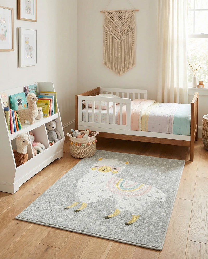 Wonder Tykes Collection Area Rug -  Marvel Rectangle Gray  lifestyle 21