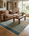 Zagros Oasis Collection Area Rug -  Kermanshah Rectangle Blue  lifestyle 2