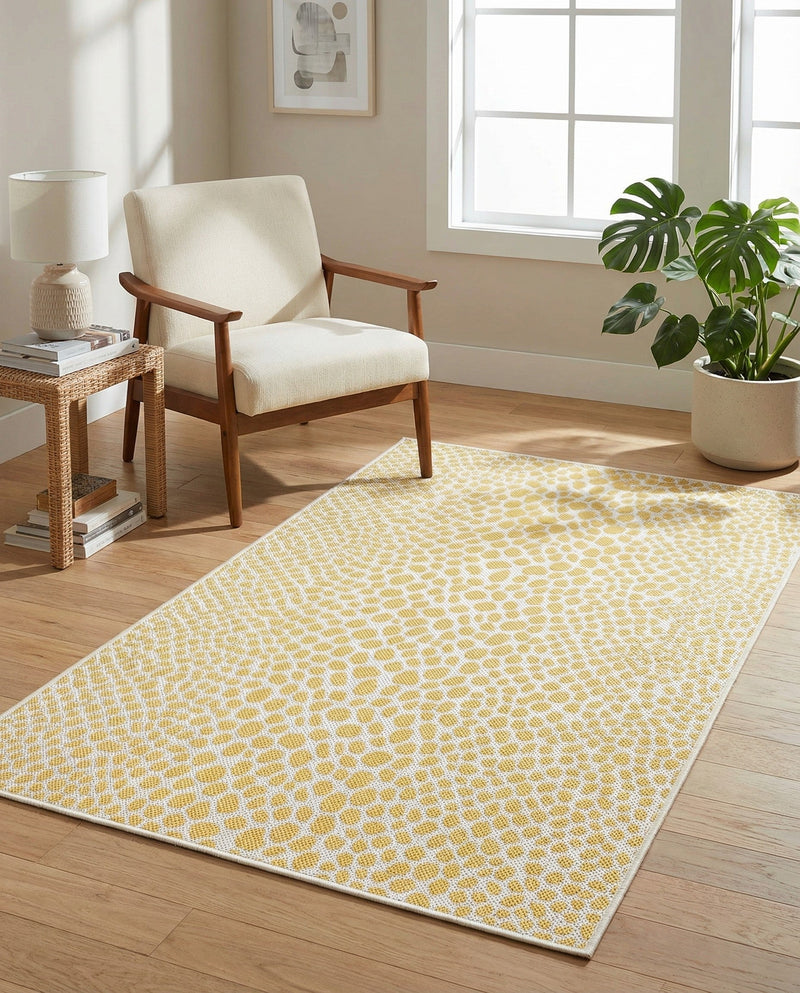 Urban Oasis Rugs Collection Area Rug -  Terrace (Yellow Ivory) Rectangle Yellow Ivory  lifestyle 23