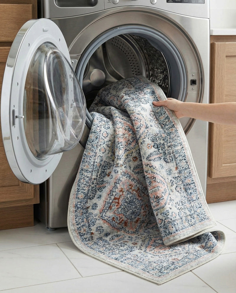 Aegean Elegance Washables Collection Area Rug -  Patmos Runner Ivory  lifestyle 76