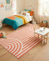 Wonder Tykes Collection Area Rug -  Joydale Rectangle Soft Coral Pink  lifestyle 18