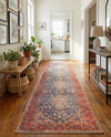 Heritage Elegance Collection Area Rug -  Hearst Runner Navy Blue  lifestyle 26
