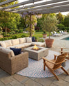 Urban Oasis Rugs Collection Area Rug -  Terrace (Pink and Aqua) Round Pink and Aqua  lifestyle 58