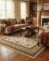 Jaipur Elegance Collection Area Rug -  Nahargarh (Cream) Rectangle Cream  lifestyle 6