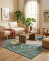 Coastal Terrace Collection Area Rug -  Boardwalk Square Blue  lifestyle 75
