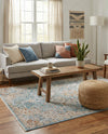 Coastal Haven Collection Area Rug - Seabreeze (Blue) Rectangle Blue  lifestyle 17