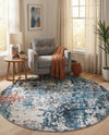 Dresden Elegance Collection Area Rug -  Seiffen Round Multi  lifestyle 49