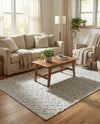 Garden Lattice Charm Collection Area Rug -  Pergola (Grey) Rectangle Grey  lifestyle 5