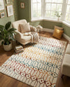 Garden Maze Retreat Collection Area Rug -  Mazeview Rectangle Multi  lifestyle 24