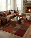 Autumn Meadow Collection Area Rug -  Sycamoreside (Multi) Rectangle Multi  lifestyle 10