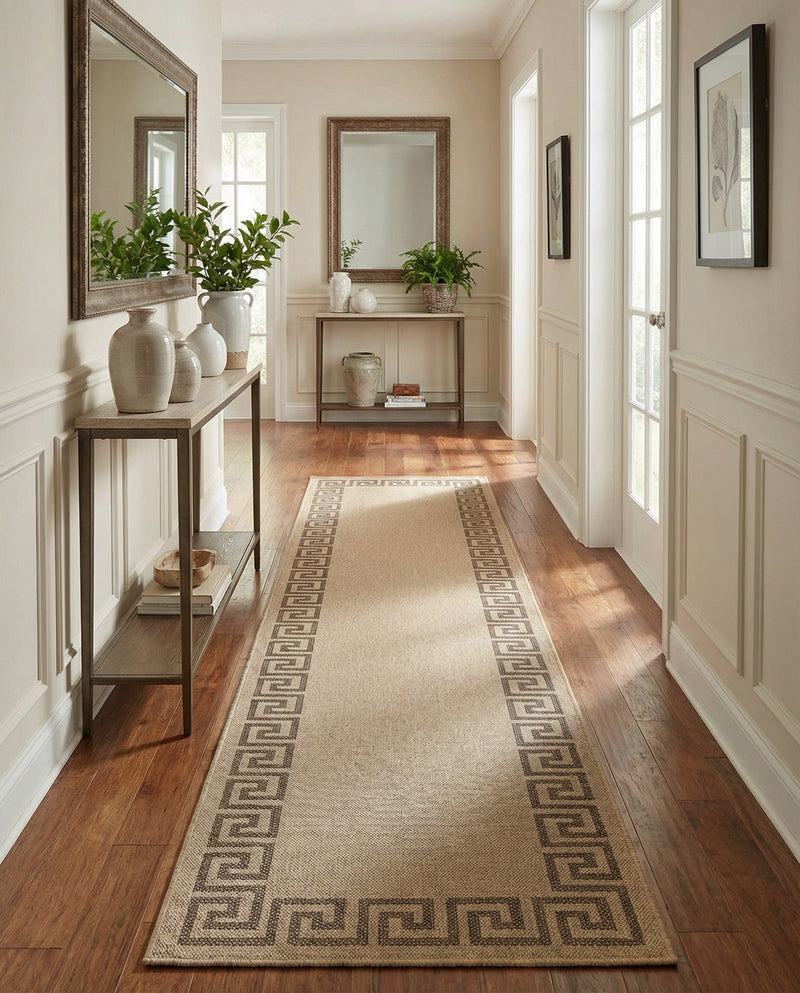 Sahara Sands Collection Area Rug -  Elephantine Runner Natural  lifestyle 75