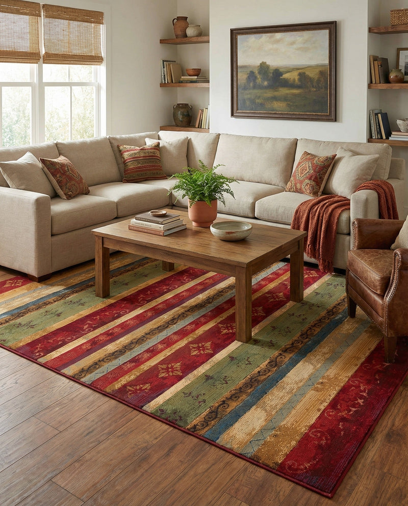 Urban Terrace Collection Area Rug -  Rooftop Rectangle Multi  lifestyle 44