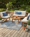 Savannah Pergola Collection Area Rug -  Eden Rectangle Navy Blue  lifestyle 17
