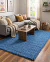 Plush Oasis Collection Area Rug - Serenity (Periwinkle Blue) Rectangle Periwinkle Blue  lifestyle 6